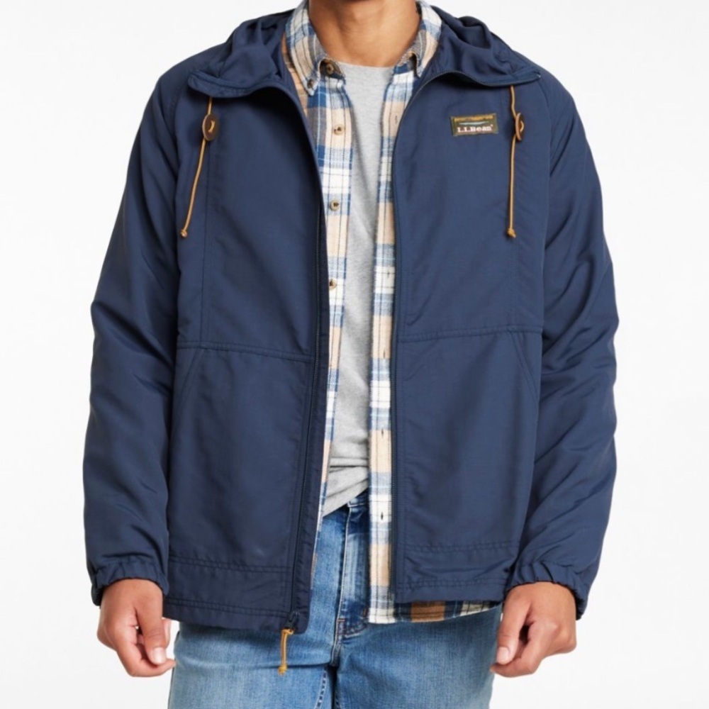 L.L. Bean | Men's Mountain Classic Full-Zip Jacket Nautical Navy Size Medium
